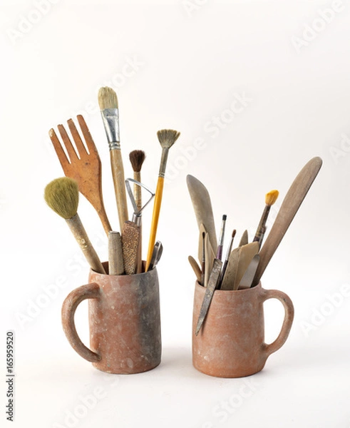 Obraz used artist tools 