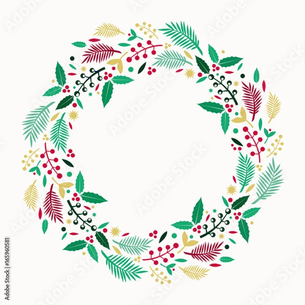 Obraz Christmas wreath decoration