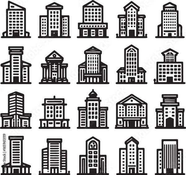 Fototapeta Abstract geometric shape silhouette isolated on transparent background