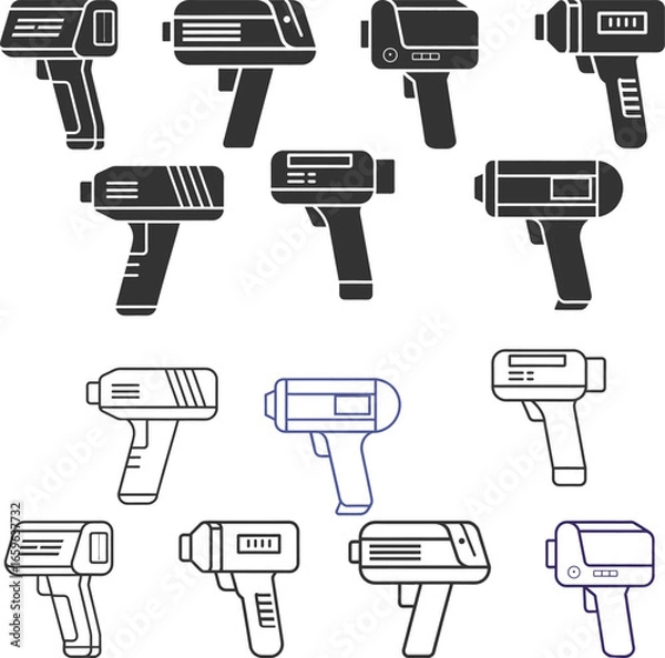 Obraz Barcode Scanner Flat Illustration in Modern Flat Style"