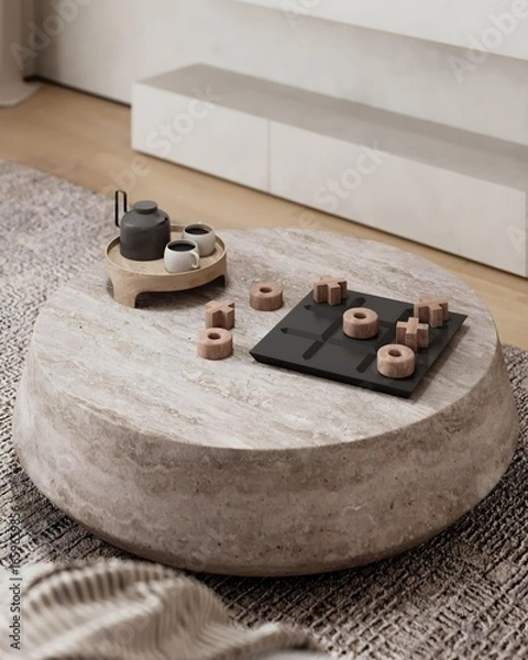 Fototapeta Modern and minimal coffee table.. 