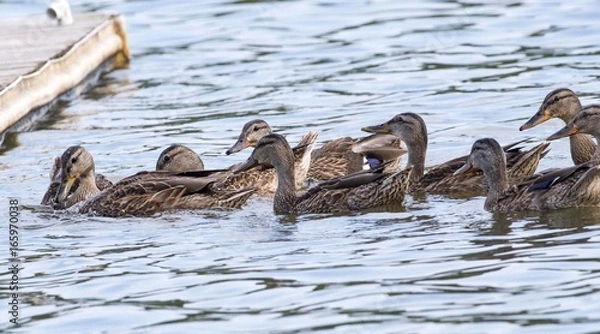 Obraz Hungry Hungry Ducks