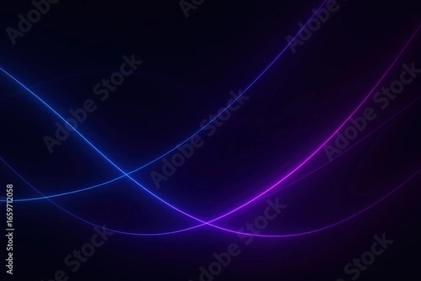 Obraz Dark background with purple and blue lines
