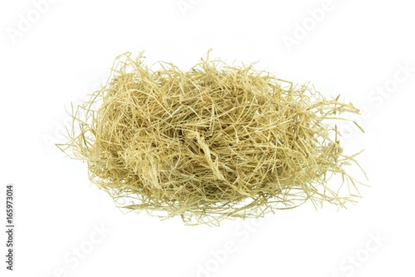 Fototapeta hay isolated on a white background