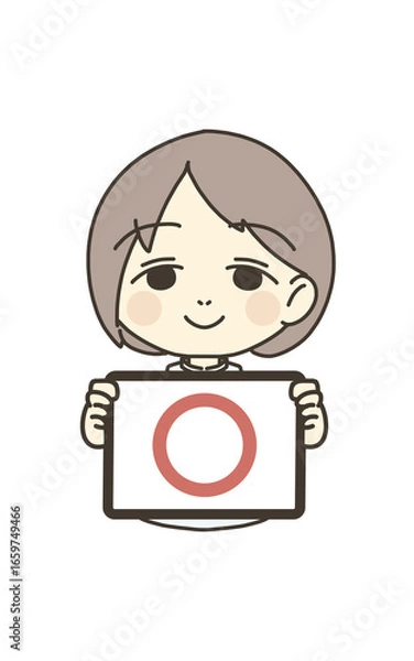 Obraz 医療従事者の人物　イラスト素材　看護師　マルマーク