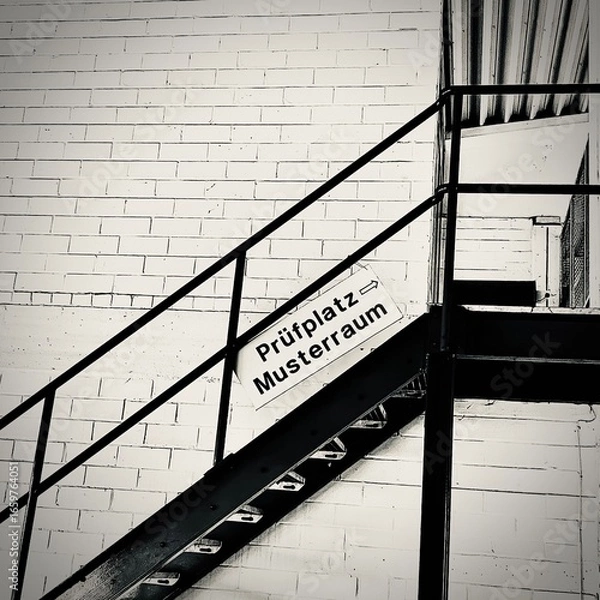 Obraz Alte Industrietreppe