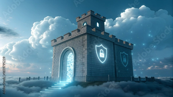 Obraz castle in the clouds