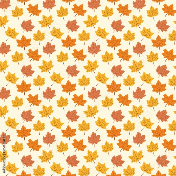 Fototapeta autumn seamless pattern