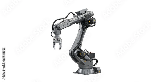 Fototapeta Industrial Robot Arm 3d Render