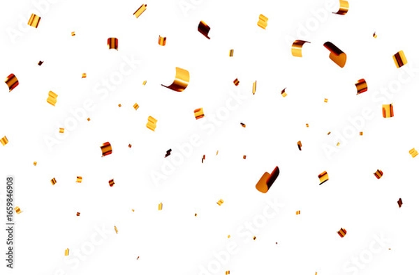 Fototapeta Colorful 3D Confetti Floating in Midair