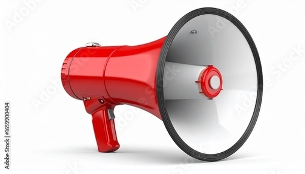 Fototapeta megaphone on white background