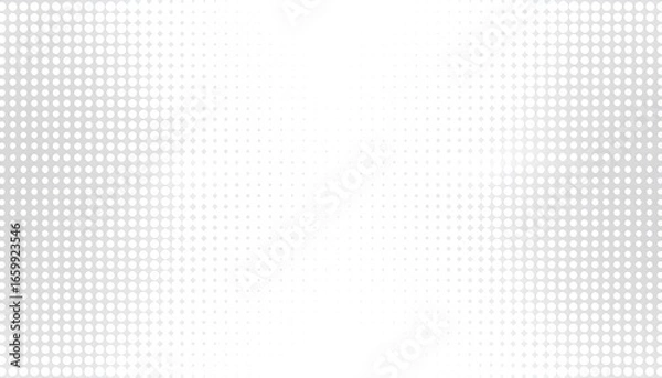 Fototapeta White dots on gray background abstract.