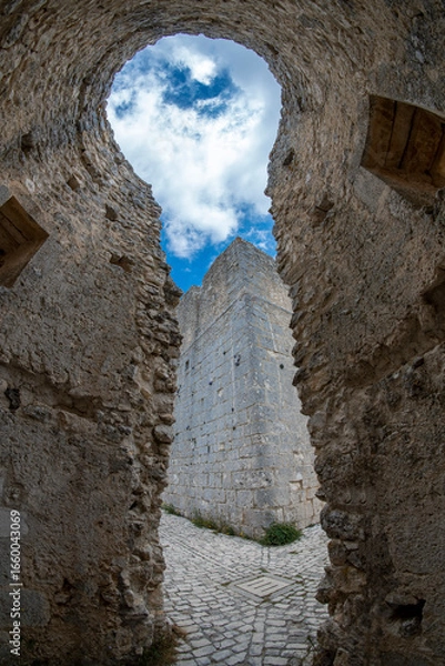 Obraz Italy Abruzzo  L'Aquila Rocca Calascio, panoramic view