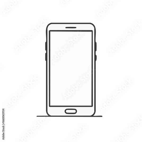 Obraz smart phone with blank screen