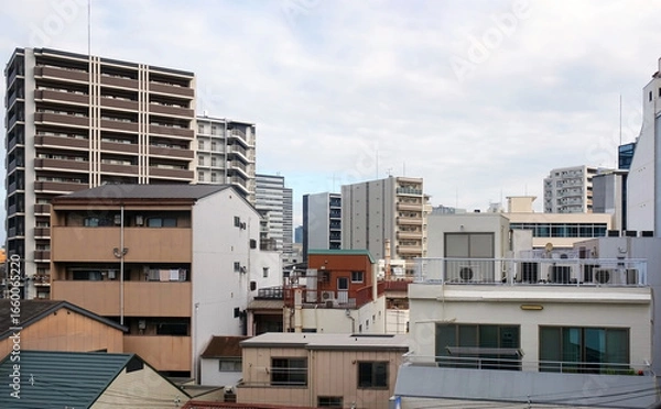 Fototapeta 集合住宅の連なり