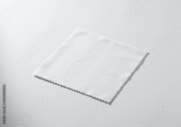 Obraz Clean Microfiber Cloth Mockup on White Background Template