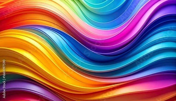 Obraz abstract colorful wave background 