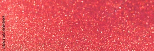 Fototapeta Red pink glitter bokeh circle glow blurred and blur abstract. Glittering shimmer bright luxury