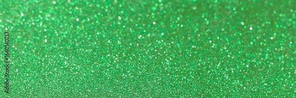 Fototapeta Green glitter bokeh circle glow blurred and blur abstract. Glittering shimmer bright luxury