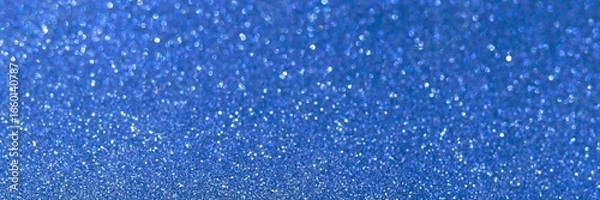 Fototapeta Blue glitter bokeh circle glow blurred and blur abstract. Glittering shimmer bright luxury