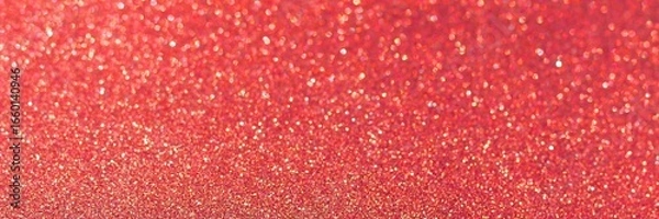 Fototapeta Red pink glitter bokeh circle glow blurred and blur abstract. Glittering shimmer bright luxury