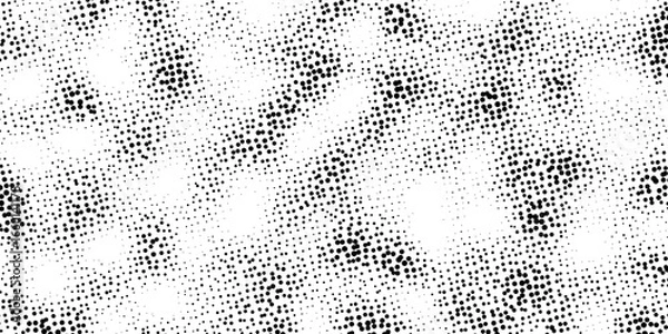 Fototapeta Noise texture. Dotwork black stippled background. Noise halftone texture. Stipple dots. Sand grain effect. Abstract dotwork background. Vector graphic