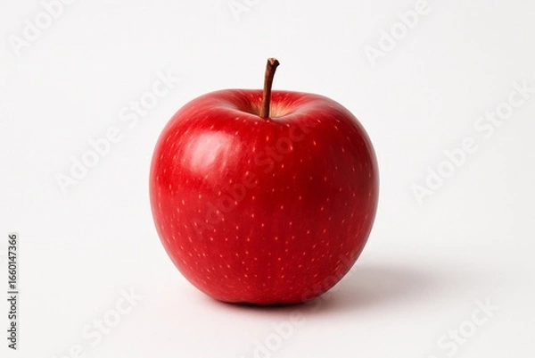 Obraz Red Apple with White Background