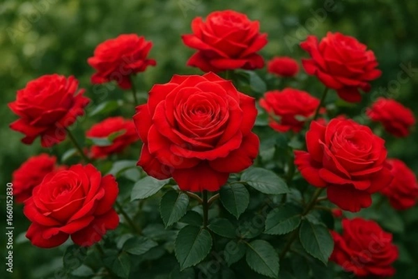 Obraz Beautiful Red Rose on Tree