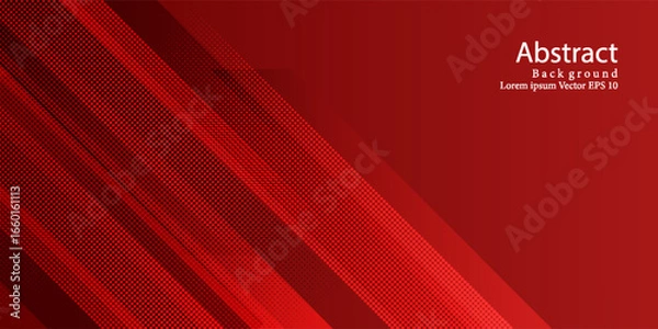 Fototapeta Red abstract background with Dynamic fluid red geometric with colorful gradient background
