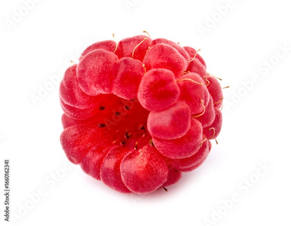 Obraz Fresh raspberry on white background
