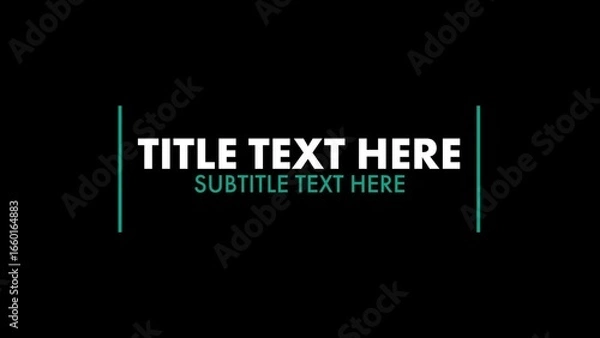 Obraz Regular Clean Business Title Intro