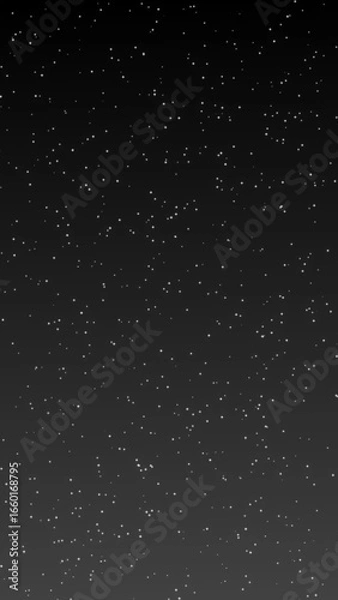 Fototapeta Shiny glitter particles on dark gray gradient background 