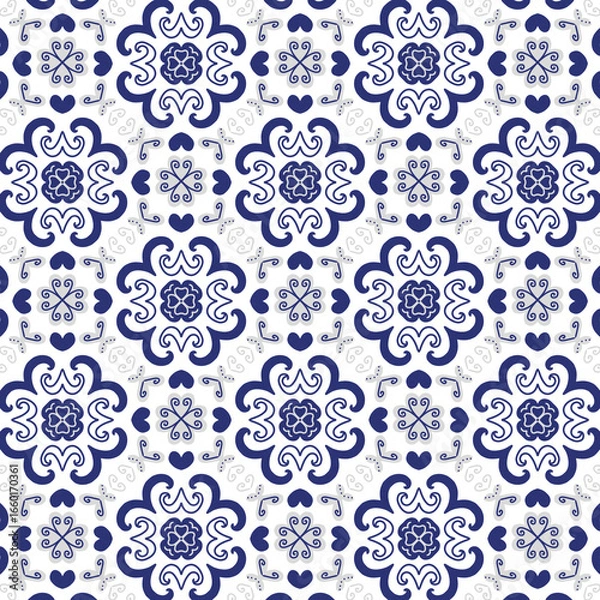 Fototapeta seamless floral pattern