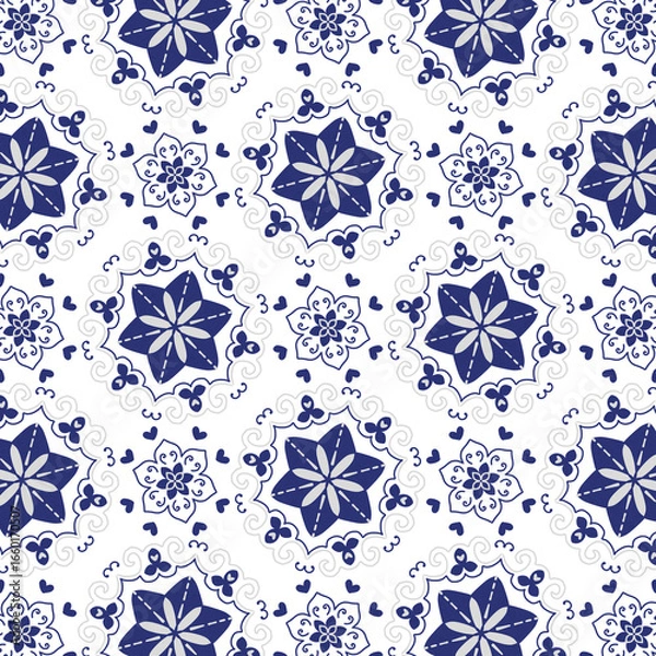 Fototapeta seamless floral pattern