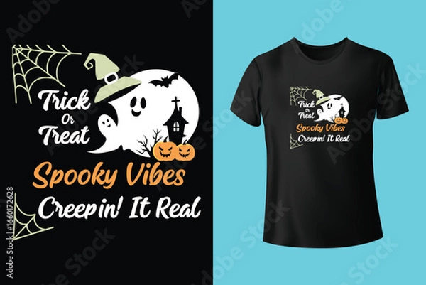 Obraz Happy Halloween Modern t-shirt design vector illustration graphic resource