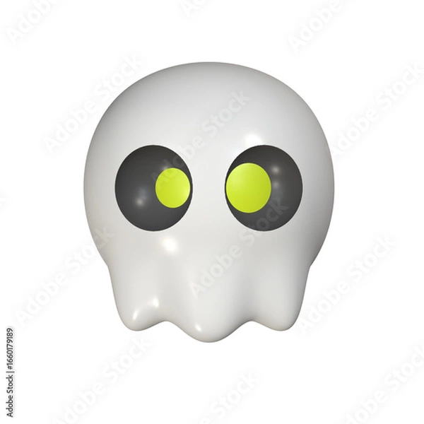 Obraz green alien face