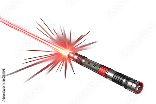 Obraz glowing red beam png