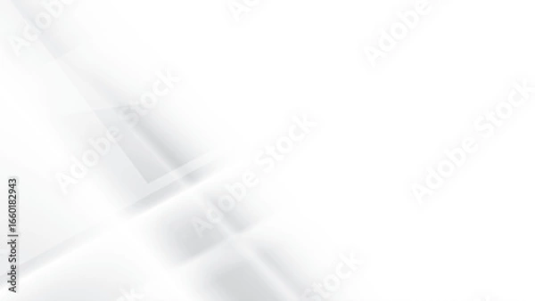 Fototapeta Abstract geometric white and gray color, technology background, vector illustration.
