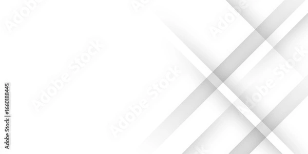 Fototapeta White abstract background geometry shine and 3D layer element vector for presentation design. abstract pattern design Space design concept Suit for business, landing page, wallpaper background.