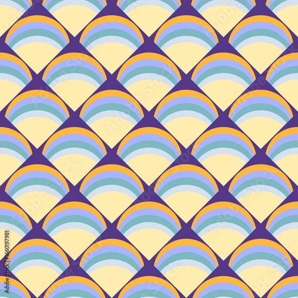 Fototapeta seamless geometric pattern with circles