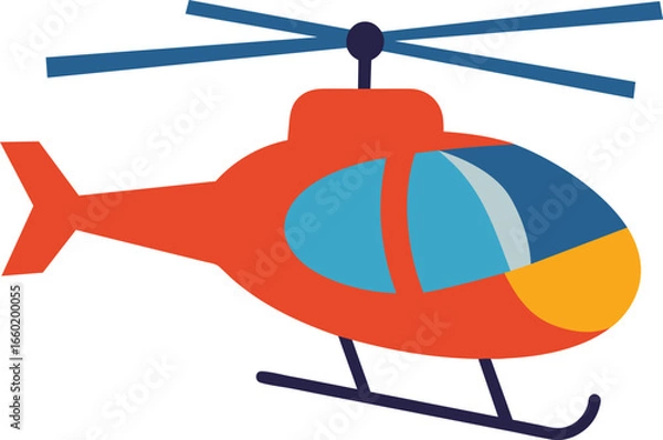 Fototapeta helicopter vector illustration