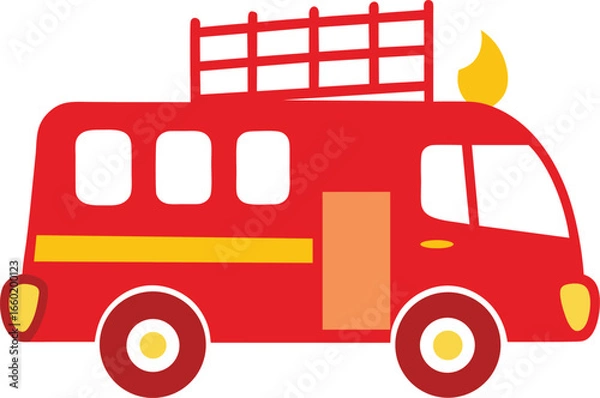 Fototapeta vector illustration of a bus