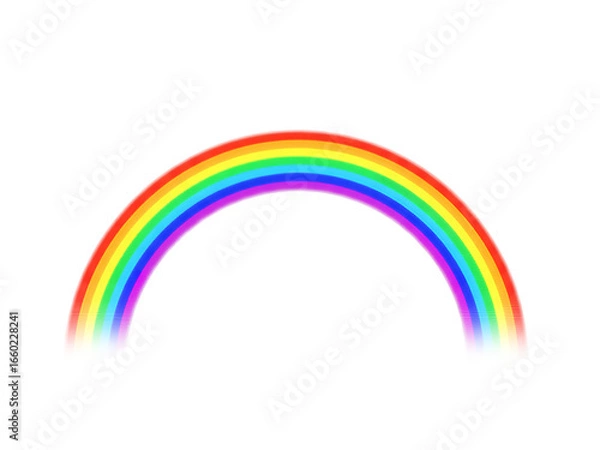 Fototapeta Vibrant Rainbow Arch with Vivid Colors and a Hint of Magic png cutout transparent background