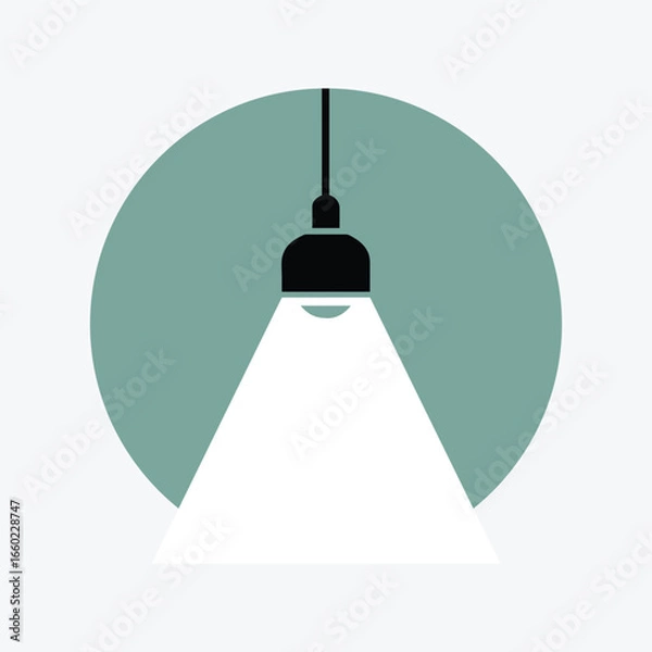 Fototapeta vector desk lamp 