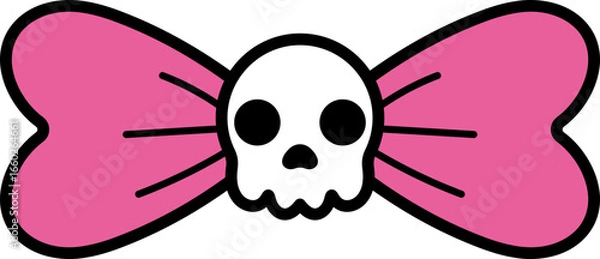 Obraz skull with bow