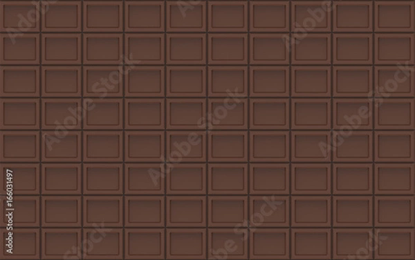 Fototapeta 3d illustration. chocolate bar background