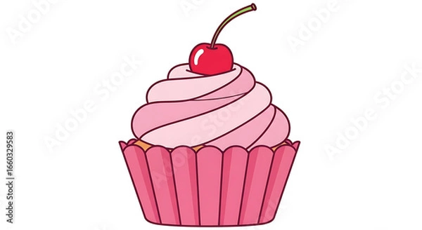 Fototapeta Simple flat vector illustration of a yellow lemon slice. A minimalist citrus fruit icon isolated on a white background.