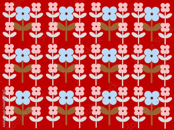 Obraz Seamless floral pattern.