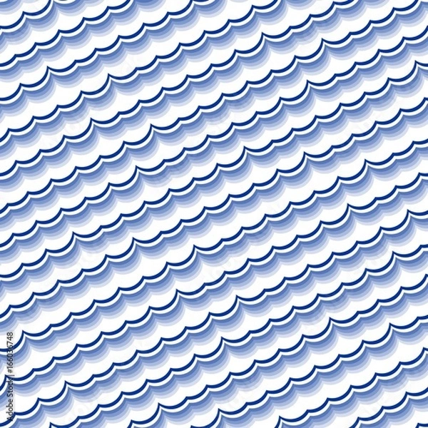 Fototapeta Seamless water wave pattern