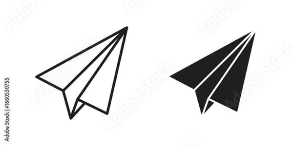 Obraz Paper plane icon